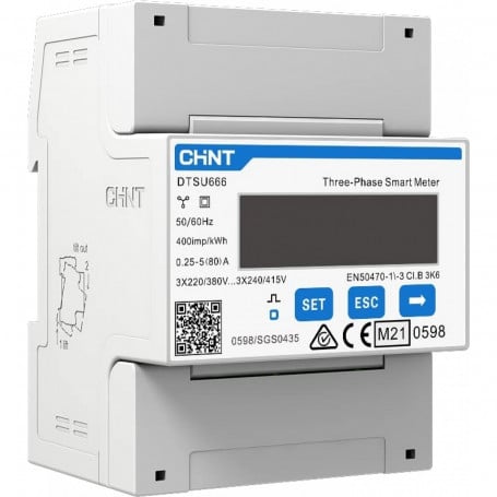 Compteur triphasé Smart Meter CHINT pour HOYMILES (avec tore)