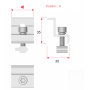 Etrier de fixation - fin de rail (30/35 mm) - SPV Solar
