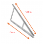 Fixation murale ou au sol - Base Triangle - SPV Solar