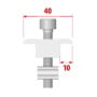 Etrier de fixation - milieu de rail - SPV Solar