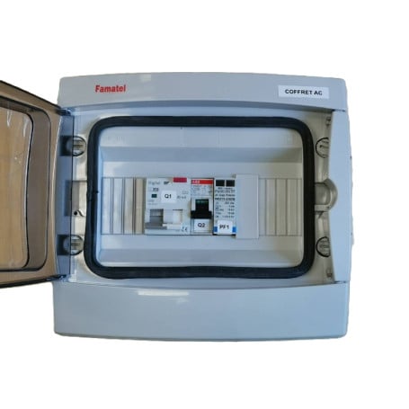 Coffret Protection AC MonoPhase - 3/4,5KW 20A - Technideal