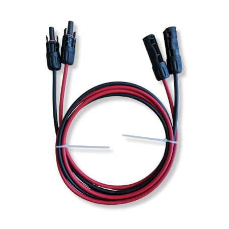 CABLE DE RALLONGE 2X1.5 M SOLAIRE avec connecteur
