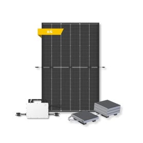 KIT SOLAIRE 1700W BIFACIAL - PLUG & PLAY avec fixation - HOYMILES