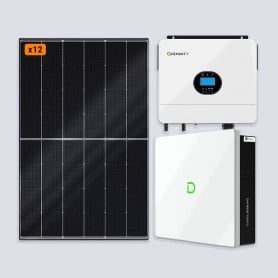 Kit solaire 6000w autonome Growatt 6KW - Batterie Lithium 10kWh