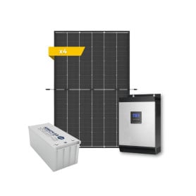Kit solaire 1700W autonome MKS 3KVA 24-230V - Batterie 4800Wh