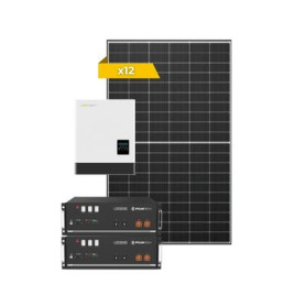 Kit solaire 6kW autoconsommation hybride avec batterie lithium 10kWh – LUXPOWER