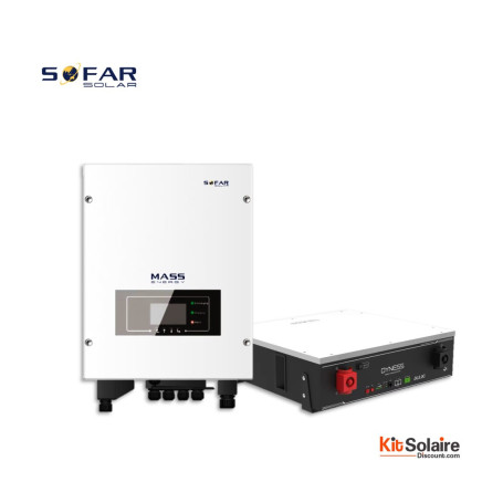 Kit hybride AC Coupling 3kW - Batterie Lithium 5kWh - SOFAR SOLAR