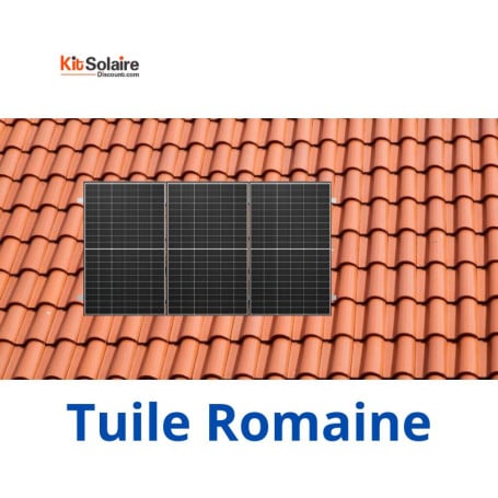 Kit Fixation 3 PV en Portrait - Tuile Romane - MIBET