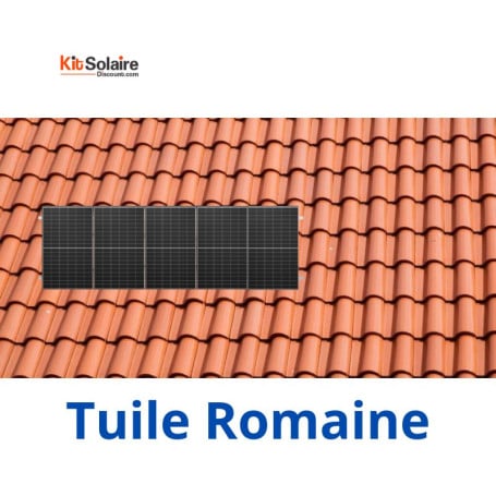 Kit Fixation 5 PV en Portrait - Tuile Romane - MIBET