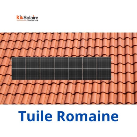 Kit Fixation 7 PV en Portrait - Tuile Romane - MIBET