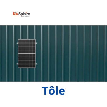 Kit Fixation 1 PV - Tôle - MIBET
