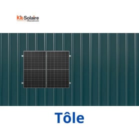 Kit Fixation 2 PV - Tôle - MIBET