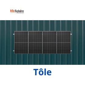 Kit Fixation 4 PV - Tôle - MIBET