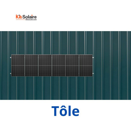Kit Fixation 6 PV - Tôle - MIBET
