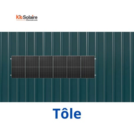 Kit Fixation 7 PV - Tôle - MIBET