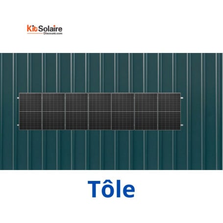 Kit Fixation 8 PV - Tôle - MIBET