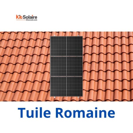 Kit Fixation 3 PV en Paysage - Tuile Romane - MIBET