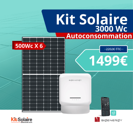 Kit solaire 3000W Autoconsommation - Sigenergy