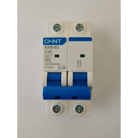 Disjoncteur AC 2P 40A pour abonnement 6kW Monophasé - CHINT