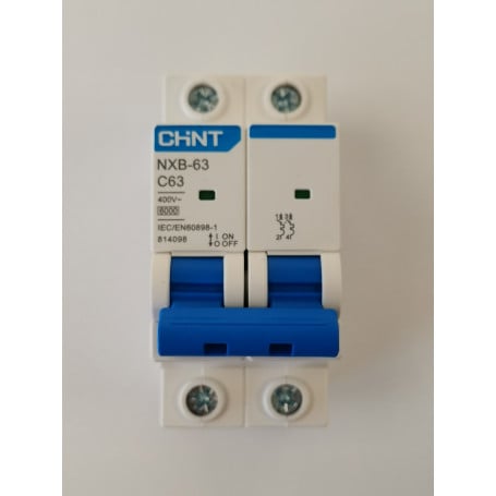 Disjoncteur AC 2P 63A pour abonnement 9kW Monophasé - CHINT