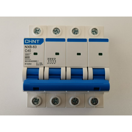 Disjoncteur AC 4P 40A pour abonnement 12-18kW Triphasé - CHINT