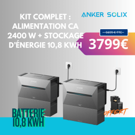 Kit 2 x Solarbank 3 Pro + 2 x BP2700 - Batterie 10,8kWh - ANKER