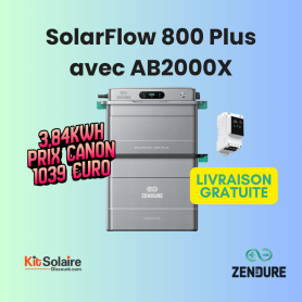 Pack SolarFlow 800 Plus avec AB2000X et 3CT - Zendure