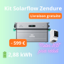 Kit SolarFlow 2400 AC + AB3000X + Meter 3CT - Zendure
