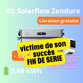 Kit SolarFlow 2400 AC + AB3000X + Meter 3CT - Zendure