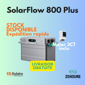 Kit SolarFlow 800 Plus + Meter 3CT offret - Zendure