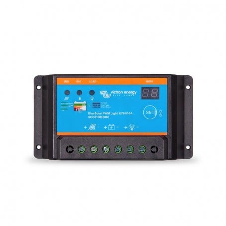 Régulateur de charge PWM 5A Light - 12/24V BlueSolar - Victron Energy