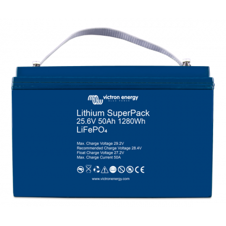 Lithium battery 50Ah 25.6V SuperPack - Victron Energy