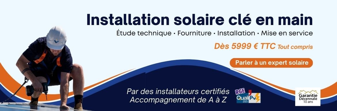 Installation solaire clé-en-main 3 kW · 6 kW · 9 kW